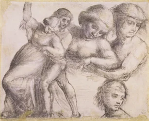 Study of a Man and a Woman for the Madonna della Misericordia in Villa Guinigi, Lucca